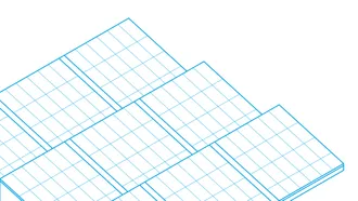 Sistemas de fixação de painéis solares cobertura plana - Plano Orientação Sul