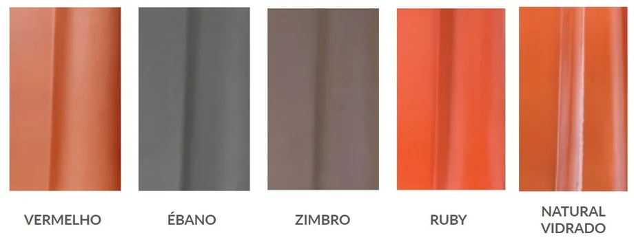 Disponível nas seguintes cores: