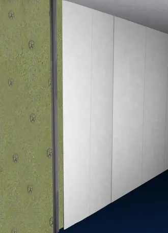 Sistema ChovACUSTIC para revestimento semi-direto simples