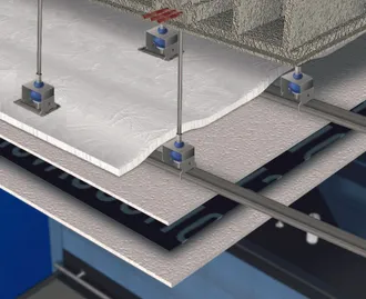 Sistema ChovACUSTIC para teto múltiplo