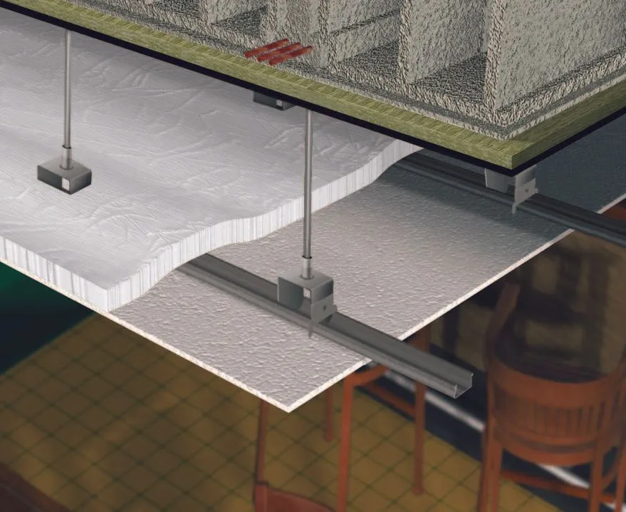 Sistema ChovACUSTIC para teto simples