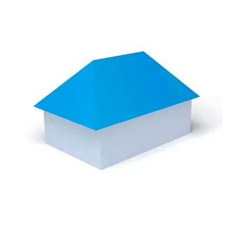 Fisica del tejado cubierta cuatro aguas