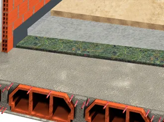 Sistema ChovACUSTIC FIELTEX para pisos flutuantes